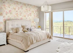 Floral bedroom design photo