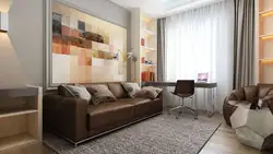 Divan Və Qarderob Ilə Mənzil Dizaynı