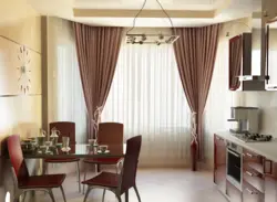 Beige Tulle In The Kitchen Interior