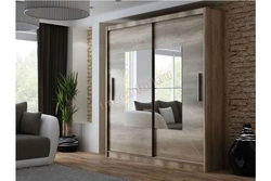 Wardrobe Doors With Mirror In The Hallway Photo