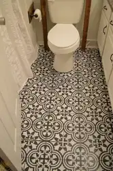 Плитка на пол для ванной и туалета фото