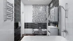 Bathroom design white black gray