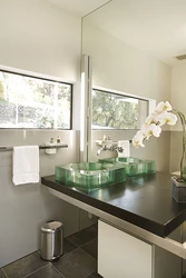 Bathroom design with countertop