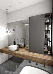 Bathroom design with countertop