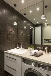 Тарҳи ҳаммом бо countertop