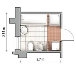 Bathroom interior dimensions