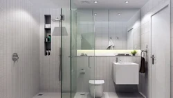 Shower cabins for bathrooms 4 sq m photo