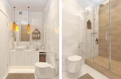 Shower cabins for bathrooms 4 sq m photo