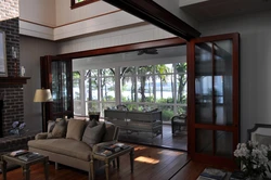 Living room with access to the terrace photo