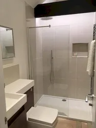 Bathroom design with shower in Khrushchev