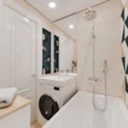 Bathroom design 3 sq m panels