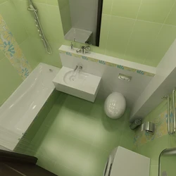 Photo of bathroom renovation in a one-room apartment