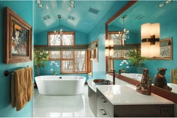 Bathroom interiors with tap