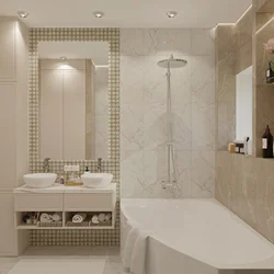 Bathroom interiors with tap