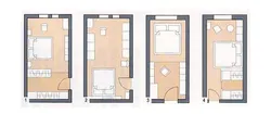 Rectangular bedroom how to arrange furniture photo