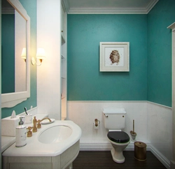 Bath design with painted walls photo