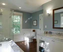 Bath design with painted walls photo