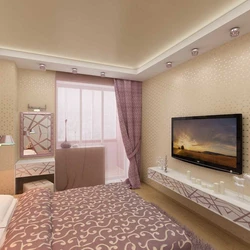 Bedroom design for 2 room apartments photo