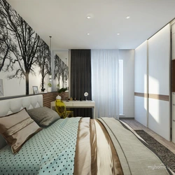 Bedroom design for 2 room apartments photo