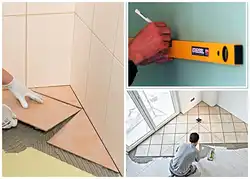How to lay tiles on the kitchen floor photo