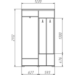 Hallway wardrobe drawing photo