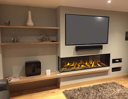 Electric Fireplaces In The Apartment For TV Photo