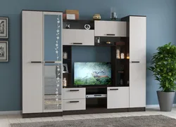 Қонақ бөлмесінің интерьеріндегі сүтті емен венге