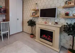 Камины в квартире из гипсокартона фото