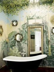 Bathroom wall decoration photo