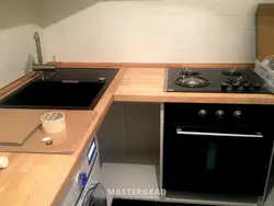 Oshxona dizayni pechka lavabo