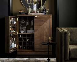 Bar in the living room in a modern style photo