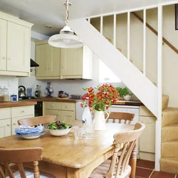 Kitchen staircase interior photo