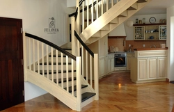 If the stairs are in the kitchen photo
