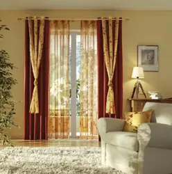 Beautiful curtain rods for the living room photo