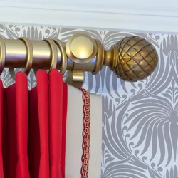 Beautiful curtain rods for the living room photo