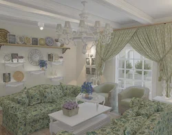 Living Room In Provence Style Real Photos