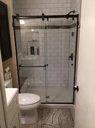 Bathroom With Shower Tray In Khrushchev Design Photo
