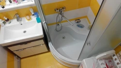 Хрущевтегі Науа Фотосуреті Бар Ванна Бөлмесі