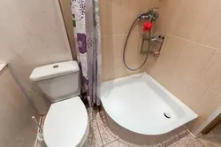 Bathroom with tray photo in Khrushchev
