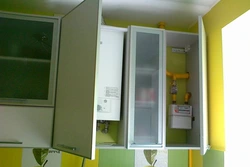 Как спрятать газовый счетчик на кухне фото идеи