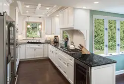 Corner Kitchen Living Room Design With Window