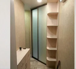 Wardrobe in the hallway depth 45 photos