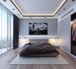 Bedroom design with skylights