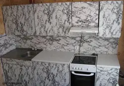 Kitchen Covered With Film Before And After Photos