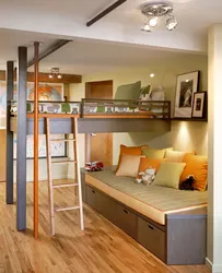 Room with two beds photo