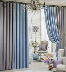 Gray Blue Curtains For The Bedroom Photo