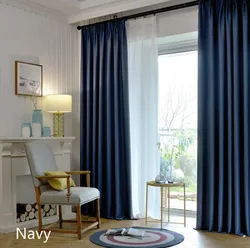 Gray blue curtains for the bedroom photo