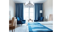 Gray Blue Curtains For The Bedroom Photo