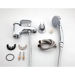 Bathroom faucet with watering can photo