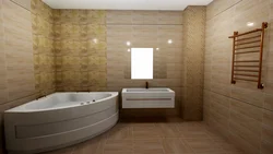 Taxta Panelli Hamam Dizaynı